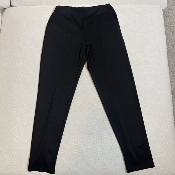 Hue Pants Women's XSmall Ankle Length Stretch Black Comfort Elastic Waist (454) - Picture 2 of 6